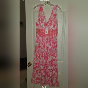 Lilly Pulitzer Skylar MIDI Dress L NWT